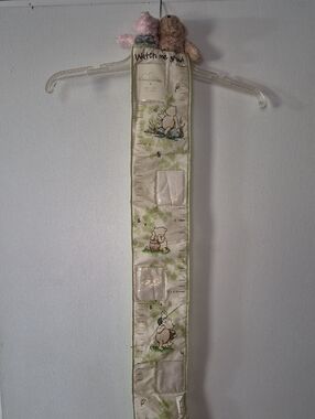 Kids Plush Growth Chart - Green Pooh Design